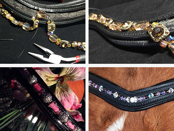 How our custom browbands are made - Arena Elegance.